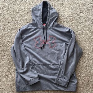 Under Armour Charcoal and Red Men's Hoodie